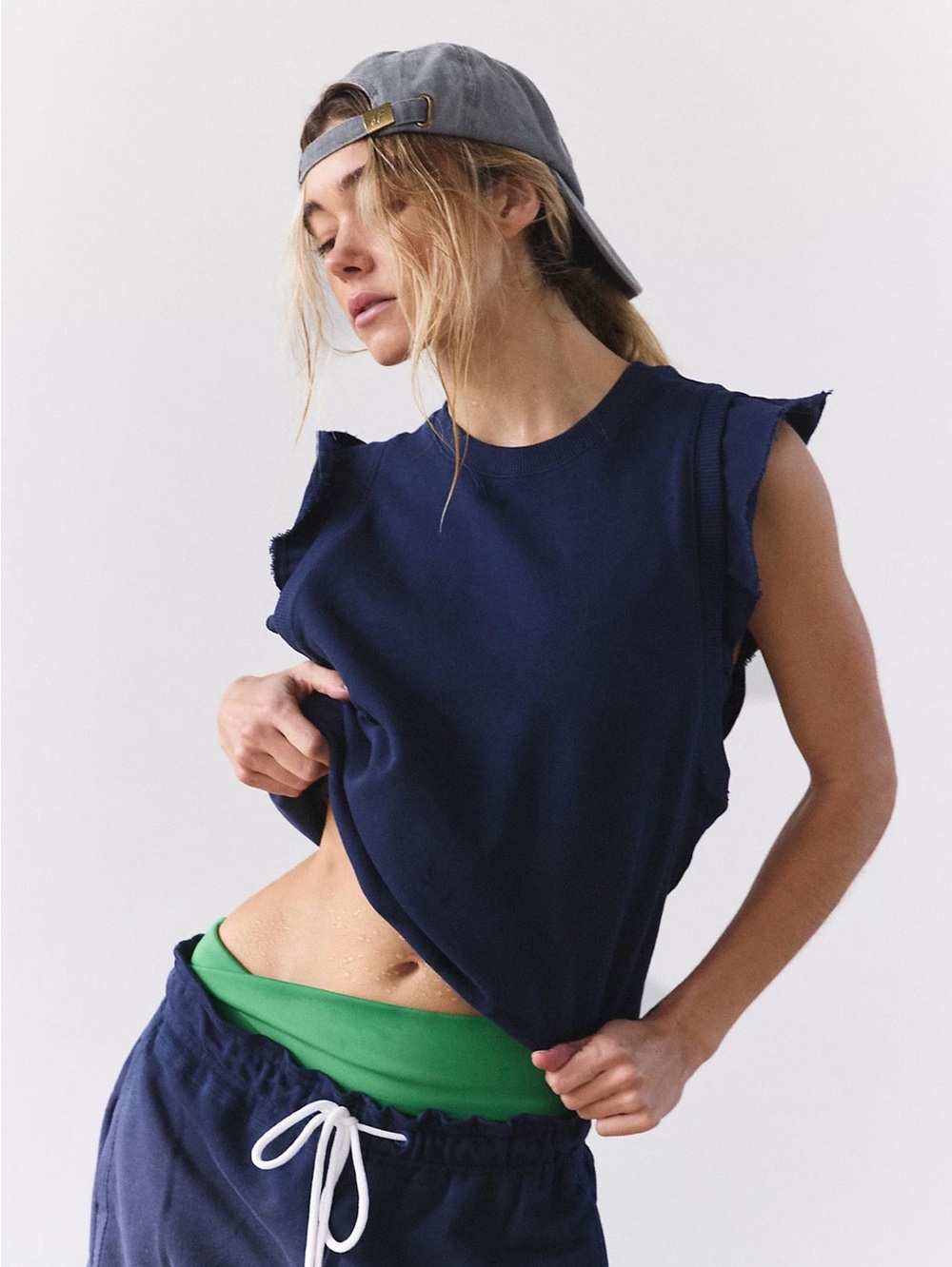 NWT FREE PEOPLE MOVEMENT Flutter Tank | Midnight Navy MSRP $68